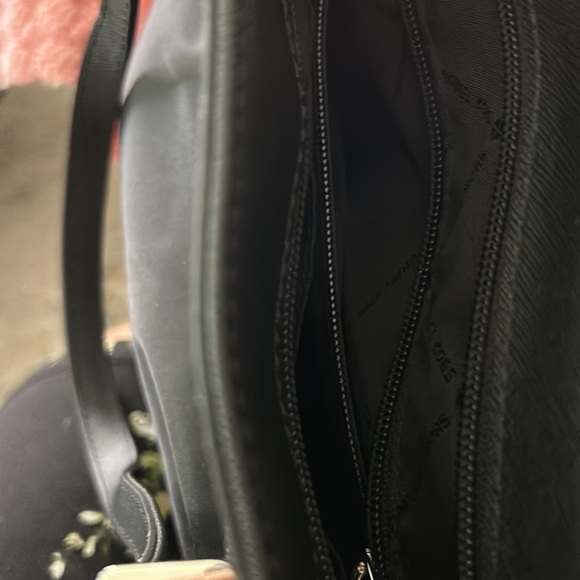 Michael Kors basic black classic bag cloth with vinyl trim, shoulder bag - Picture 9 of 10